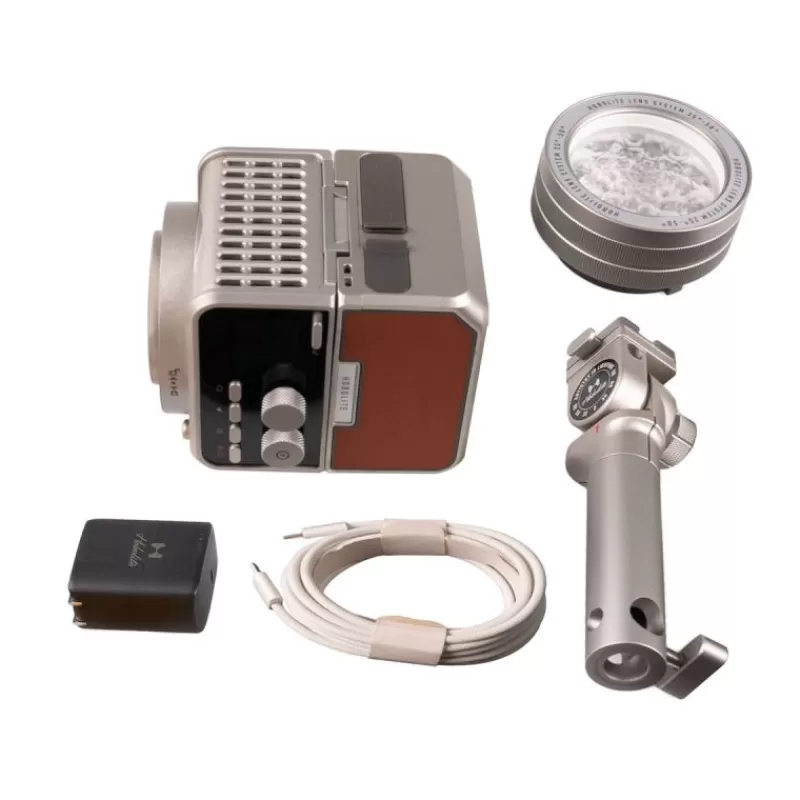 Hobolite Eclairages`1Lumières Continue-Mini Max Standard Kit – Lumière LED 40W, batterie 99Wh, accessoires