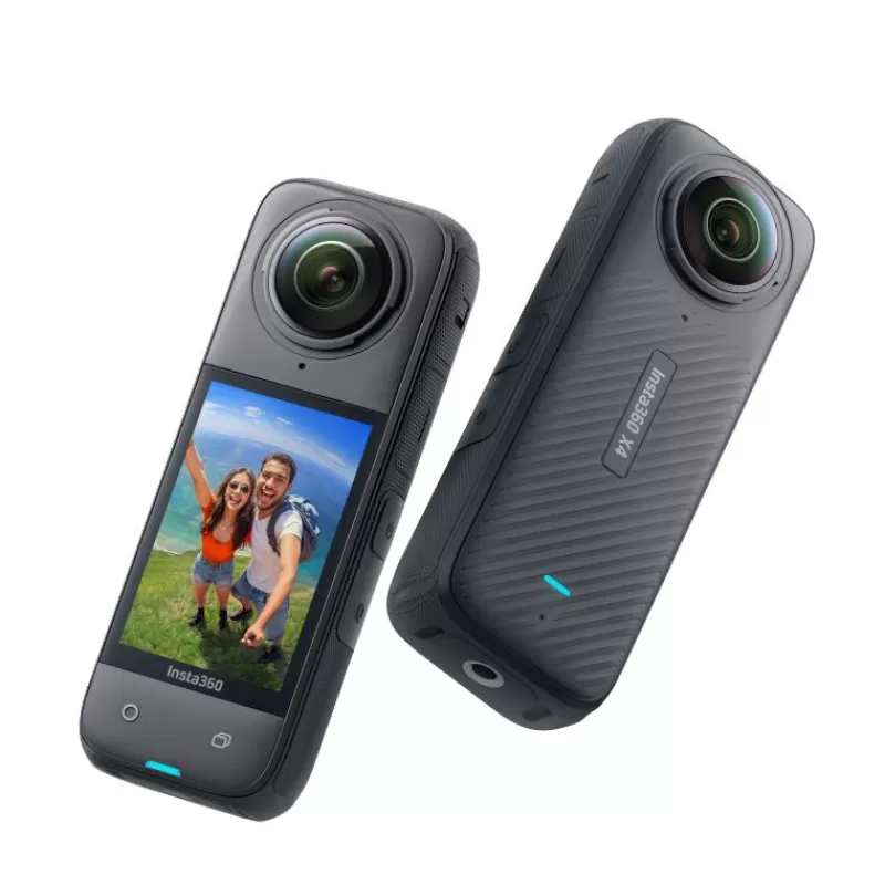 INSTA360 Caméras Compactes Sportives-X4 - Caméra 360° Ultra HD 8K, Étanche, IA & Stabilisation Avancée